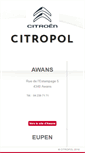 Mobile Screenshot of citropol.be